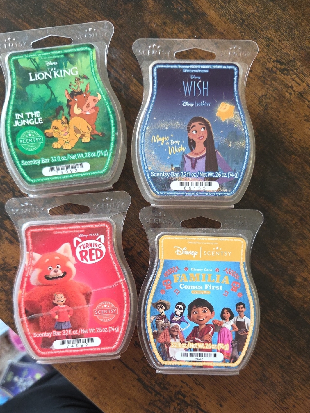 Scentsy Disney Movie Wax Bar Collection - 4 Bars